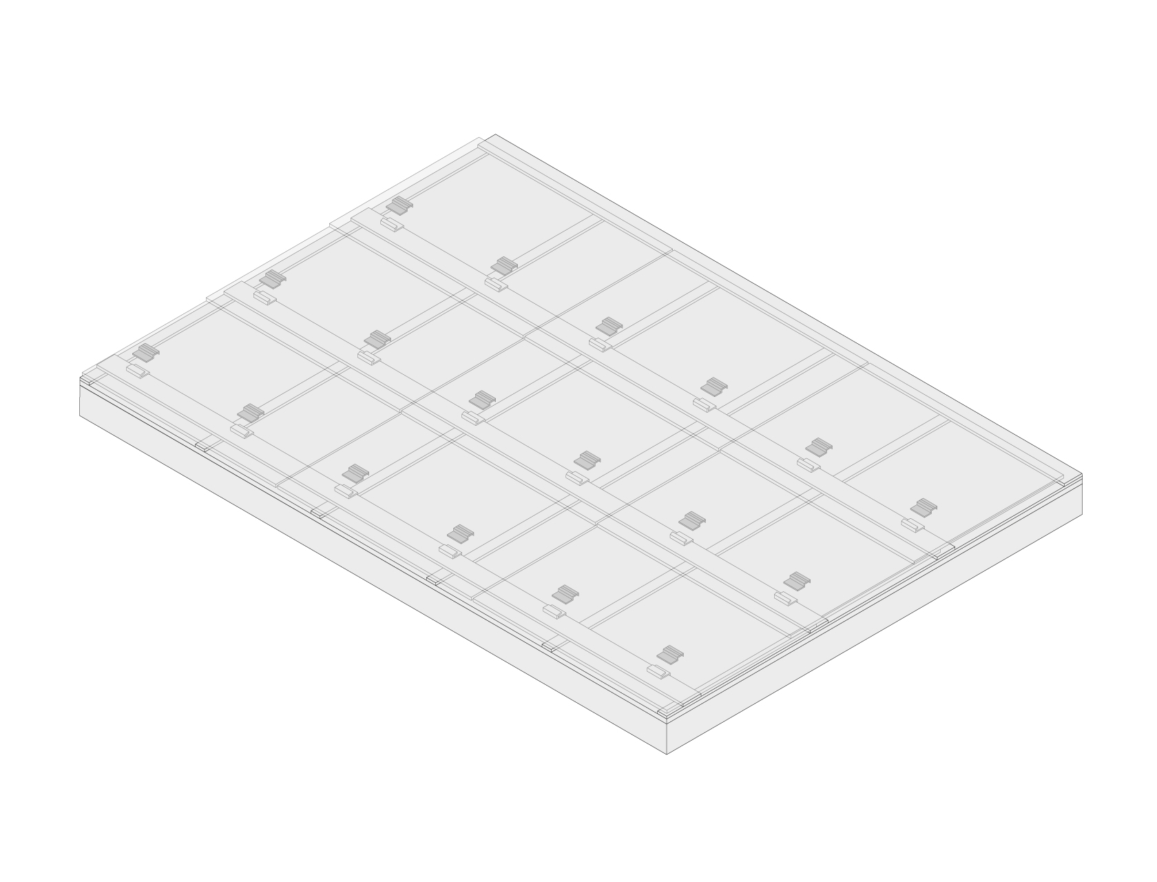 Brackets Fixed on Tile Modules