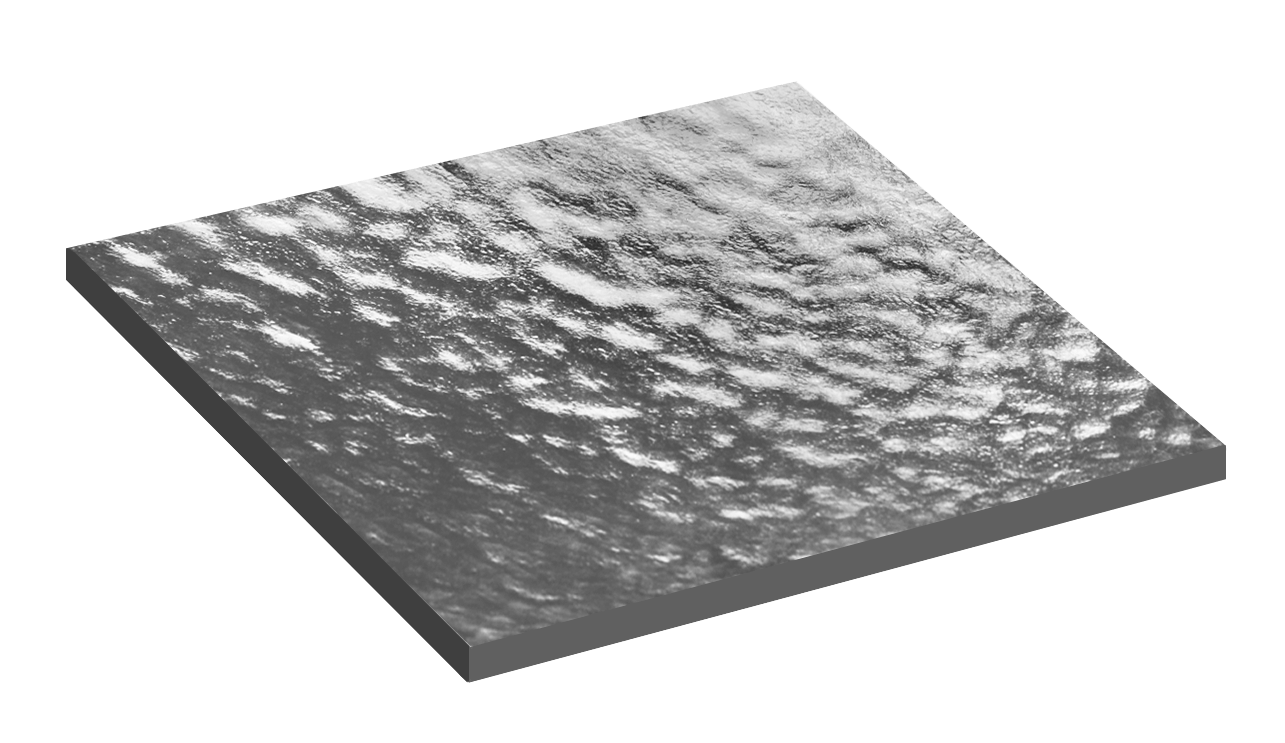 Natural Bush Hammered Finish