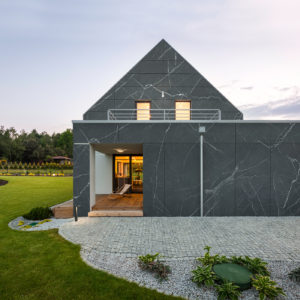 Stone Piasentina Gray Facade Application