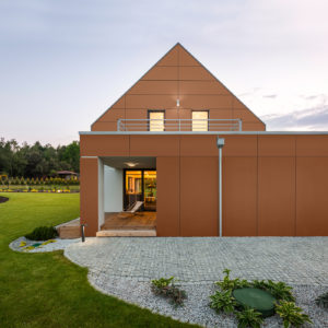 Orange Brown Roof Application